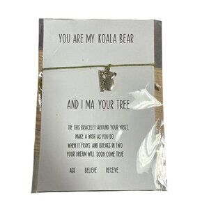 Koala Bear Wish Bracelet With Heart Charm & Card